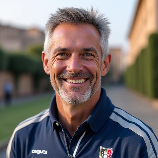 Allenatore squadra amatoriale romana soddisfatto