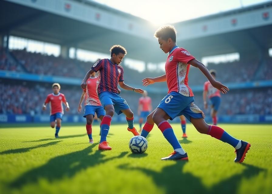 Squadra giovanile esports con training ibrido efficace